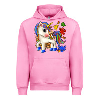 Fuchsia Pink autism unicorn Urban Hoodie - Zillion Design Studio