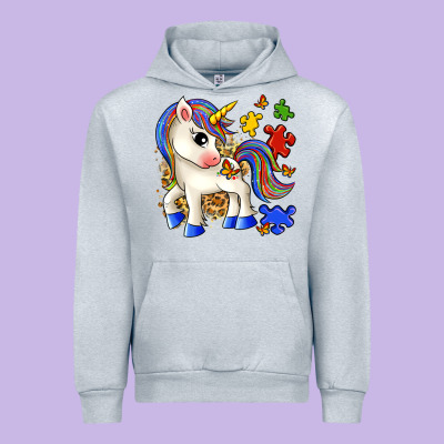Autism Unicorn Urban Hoodie Designed By Zillion Design Studio