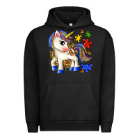 Pigment Black autism unicorn Urban Hoodie - Zillion Design Studio