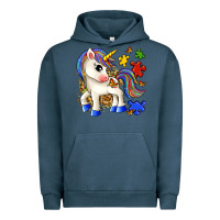 Pigment Midnight Navy autism unicorn Urban Hoodie - Zillion Design Studio