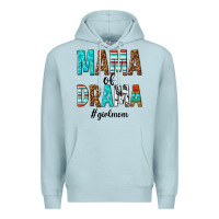 Blue Mist mama of drama girl mom Premium Hoodie - texasbilliewilder