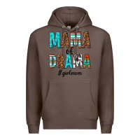 Coffee mama of drama girl mom Premium Hoodie - texasbilliewilder