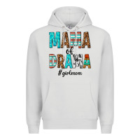Dove Grey mama of drama girl mom Premium Hoodie - texasbilliewilder