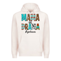 Pale Pink mama of drama girl mom Premium Hoodie - texasbilliewilder