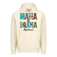 Sandshell mama of drama girl mom Premium Hoodie - texasbilliewilder