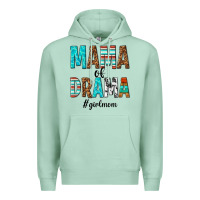 Seafoam mama of drama girl mom Premium Hoodie - texasbilliewilder