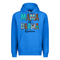 True Royal mama of drama girl mom Premium Hoodie - texasbilliewilder