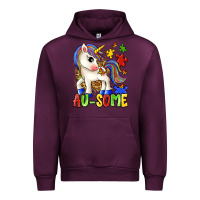 Mauve Wine au some unicorn Urban Hoodie - Zillion Design Studio