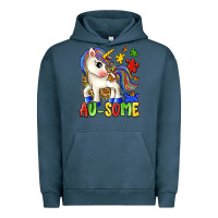 Pigment Midnight Navy au some unicorn Urban Hoodie - Zillion Design Studio