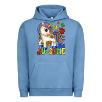 Pigment Pebble Blue au some unicorn Urban Hoodie - Zillion Design Studio