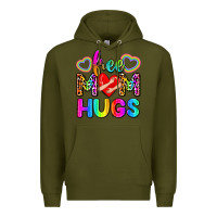 Army Green free mom hugs Premium Hoodie - Zillion Design Studio