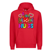 Red free mom hugs Premium Hoodie - Zillion Design Studio