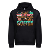 Black half nurse half coffee Urban Hoodie - texasbilliewilder