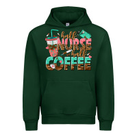 Forest Green half nurse half coffee Urban Hoodie - texasbilliewilder