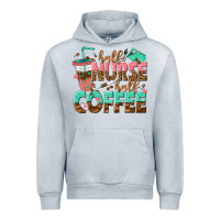 Heather Grey half nurse half coffee Urban Hoodie - texasbilliewilder