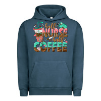 Pigment Midnight Navy half nurse half coffee Urban Hoodie - texasbilliewilder