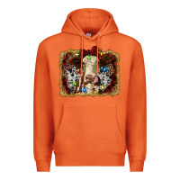 Carrot heifer cow christmas western background Premium Hoodie - RanaPortraitStore