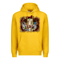 Lemon heifer cow christmas western background Premium Hoodie - RanaPortraitStore