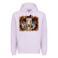Lilac heifer cow christmas western background Premium Hoodie - RanaPortraitStore