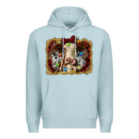 Blue Mist heifer cow christmas western background Premium Hoodie - RanaPortraitStore