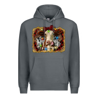Rock heifer cow christmas western background Premium Hoodie - RanaPortraitStore