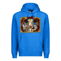 True Royal heifer cow christmas western background Premium Hoodie - RanaPortraitStore