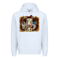 White heifer cow christmas western background Premium Hoodie - RanaPortraitStore