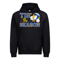 Black tis' the season volleyball Urban Hoodie - Zillion Design Studio