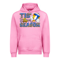 Fuchsia Pink tis' the season volleyball Urban Hoodie - Zillion Design Studio