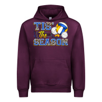 Mauve Wine tis' the season volleyball Urban Hoodie - Zillion Design Studio