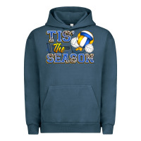 Pigment Midnight Navy tis' the season volleyball Urban Hoodie - Zillion Design Studio