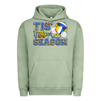 Pigment Oil Green tis' the season volleyball Urban Hoodie - Zillion Design Studio