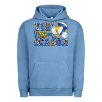 Pigment Pebble Blue tis' the season volleyball Urban Hoodie - Zillion Design Studio