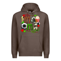 Coffee mama soccer with popcorn Premium Hoodie - texasbilliewilder