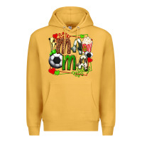 Mustard mama soccer with popcorn Premium Hoodie - texasbilliewilder