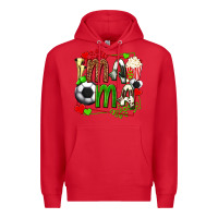 Red mama soccer with popcorn Premium Hoodie - texasbilliewilder