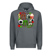 Rock mama soccer with popcorn Premium Hoodie - texasbilliewilder
