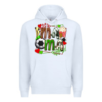 White mama soccer with popcorn Premium Hoodie - texasbilliewilder