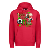 Cardinal mama soccer with popcorn Premium Hoodie - texasbilliewilder