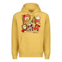 Antique Gold mama softball baseball with popcorn Premium Hoodie - texasbilliewilder