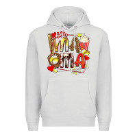 Dove Grey mama softball baseball with popcorn Premium Hoodie - texasbilliewilder