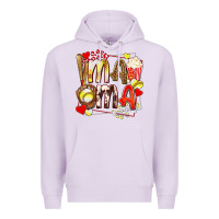 Lilac mama softball baseball with popcorn Premium Hoodie - texasbilliewilder