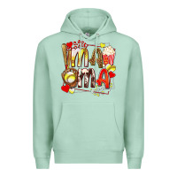 Seafoam mama softball baseball with popcorn Premium Hoodie - texasbilliewilder