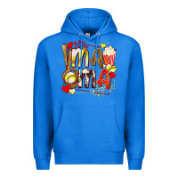 True Royal mama softball baseball with popcorn Premium Hoodie - texasbilliewilder
