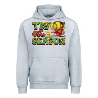 Heather Grey tis' the season softball Urban Hoodie - Zillion Design Studio
