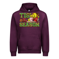 Mauve Wine tis' the season softball Urban Hoodie - Zillion Design Studio