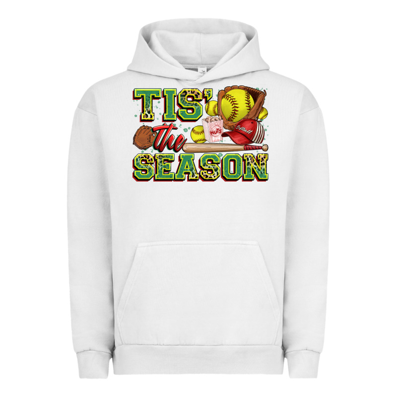 Tis' The Season Softball Urban Hoodie by Zillion Design Studio | Teevron