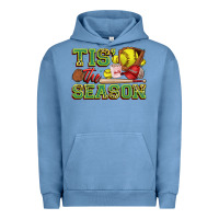 Pigment Pebble Blue tis' the season softball Urban Hoodie - Zillion Design Studio