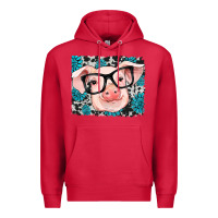 Cardinal gemstone and cowhide pig Premium Hoodie - RanaPortraitStore