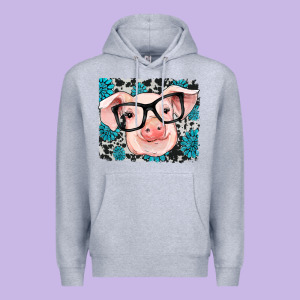 Gemstone And Cowhide Pig Premium Hoodie Designed By Ranaportraitstore
